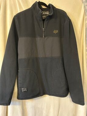 Fox Racing Men's Black 1/4-Zip Pullover Jacket